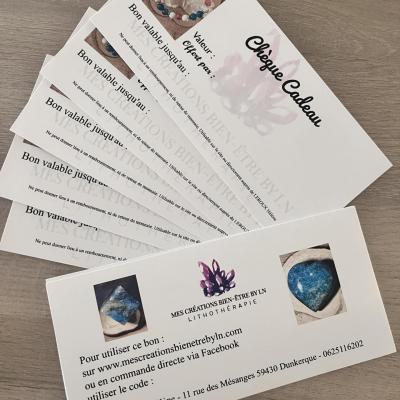 Idee cadeau carte cadeau cheque cadeau pierre naturelle lithotherapie dunkerque